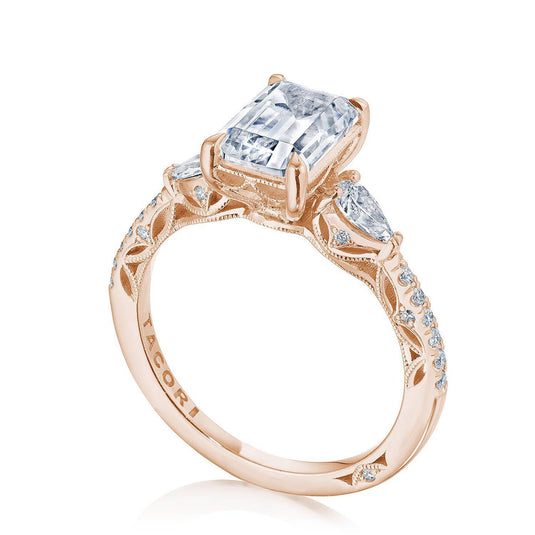 Tacori Emerald 3-Stone Engagement Ring 269417EC85X6
