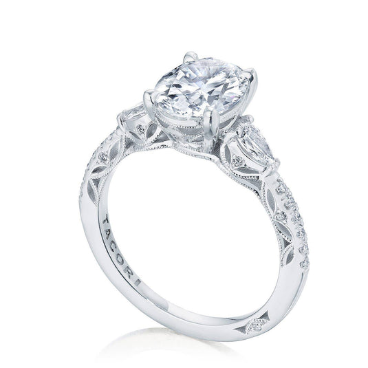 Tacori Oval 3-Stone Engagement Ring 269417OV95X7