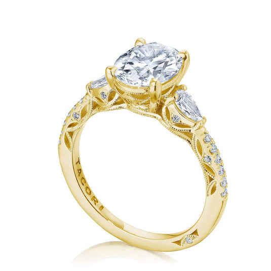 Tacori Oval 3-Stone Engagement Ring 269417OV95X7
