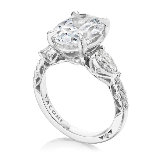 Tacori Oval 3-Stone Engagement Ring 269522OV125X9