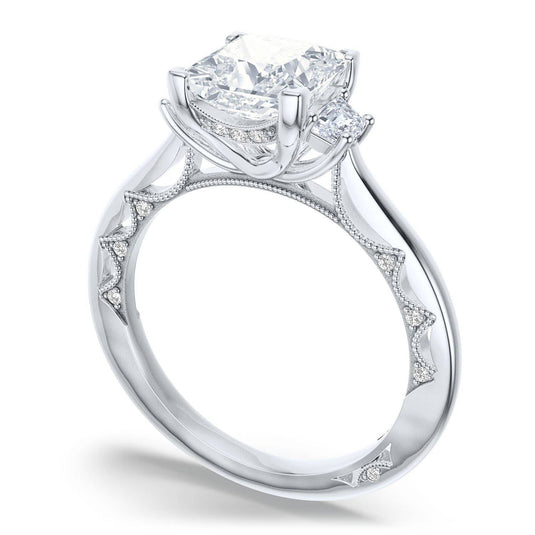 Tacori Princess 3-Stone Engagement Ring 272217PR65
