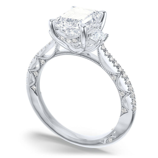 Tacori Emerald 3-Stone Engagement Ring 272417PR65