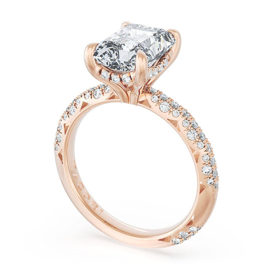 Tacori Radiant Bloom Engagement Ring 40224RAD95X7