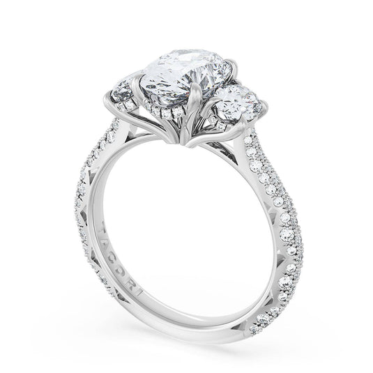 Tacori Oval 3-Stone Engagement Ring 40927OV13X9534