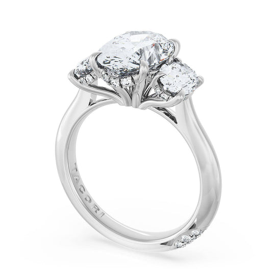 Tacori Oval 3-Stone Engagement Ring 41227OV13X95