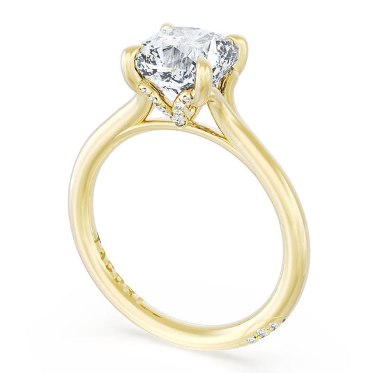 Tacori Cushion Solitaire Engagement Ring 2584RD65