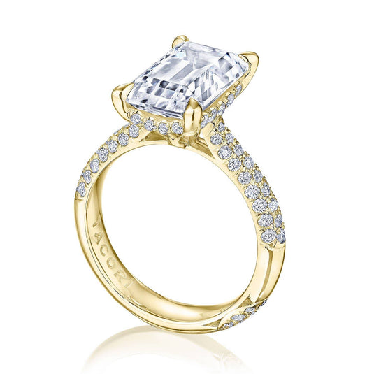 Tacori Emerald Solitaire Engagement Ring HT2673EC10X8