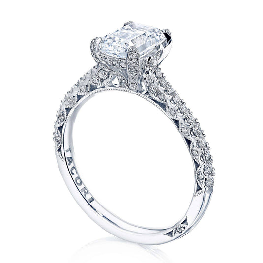 Tacori Emerald Solitaire Engagement Ring HT2578EC75X55