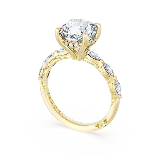 Tacori Cushion Solitaire Engagement Ring 42228CU9