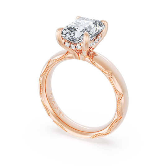 Tacori Radiant Solitaire Cigar Band Engagement Ring 4146RAD11X8