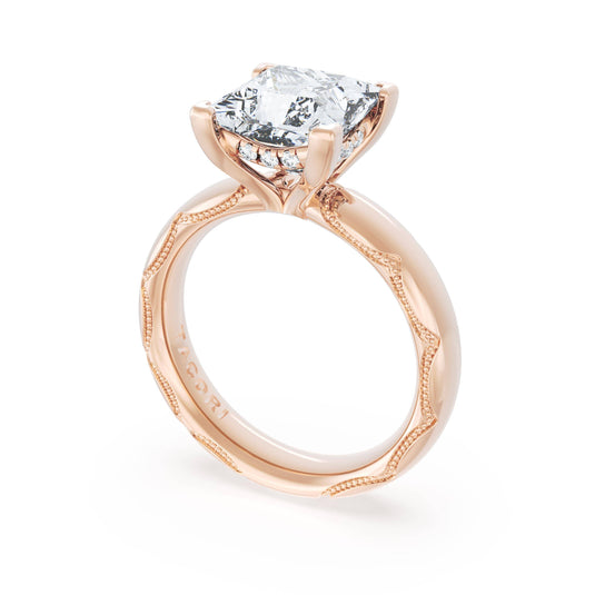 Tacori Princess Solitaire Cigar Band Engagement Ring 4146PR9