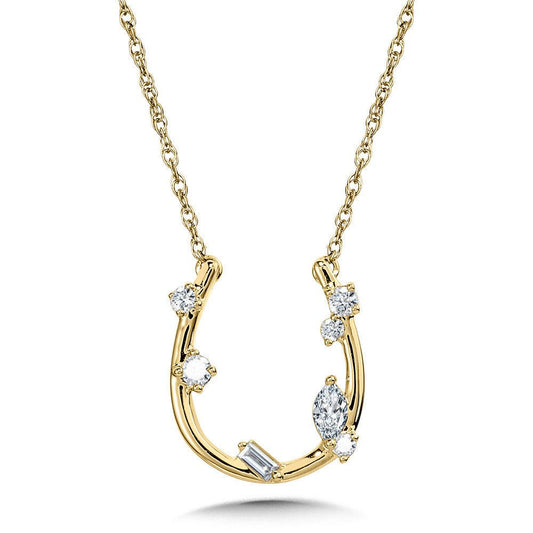 10K SCATTERED DIAMOND & HORSESHOE-SHAPED CONSTELLATION PENDANT PDD3510-1Y