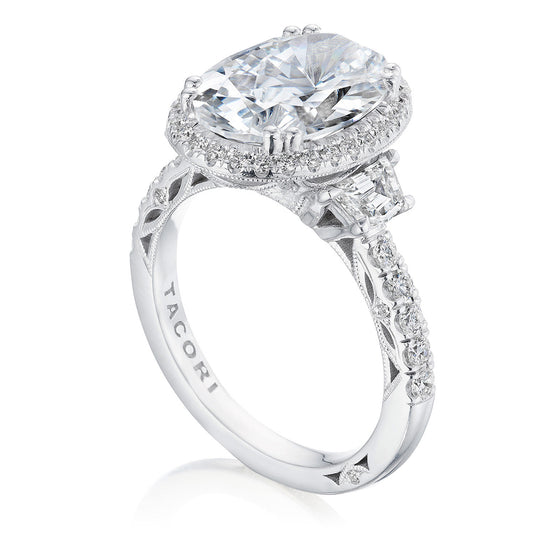 Tacori Oval 3-Stone Engagement Ring 269322OV125X9