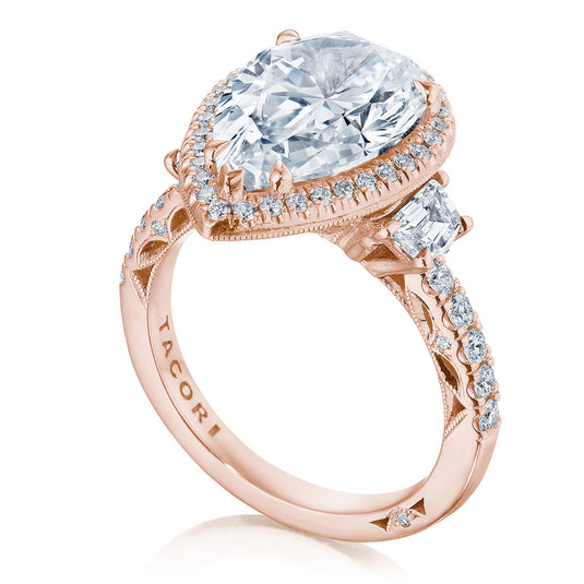 Tacori Pear 3-Stone Engagement Ring 269322PS14X9