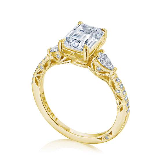 Tacori Emerald 3-Stone Engagement Ring 269417EC85X6