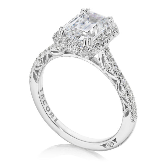Tacori Emerald Bloom Engagement Ring 269117EC85X6