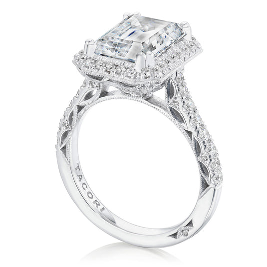 Tacori Emerald Bloom Engagement Ring 269122EC11X8
