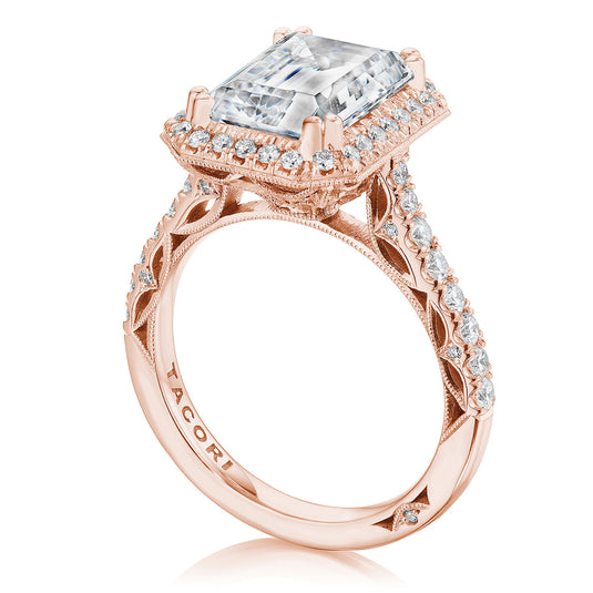 Tacori Emerald Bloom Engagement Ring 269122EC11X8