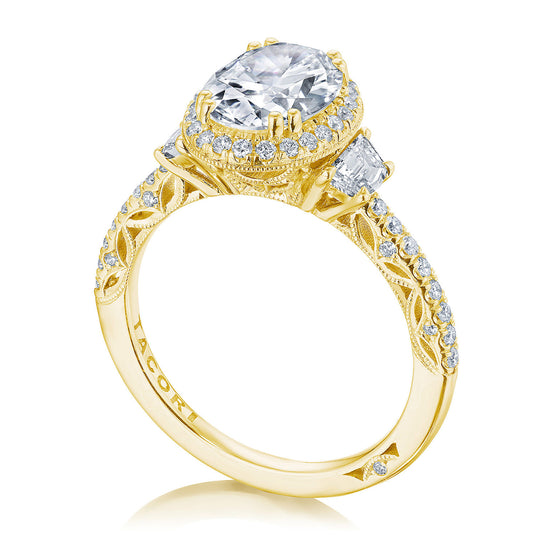 Tacori Oval 3-Stone Engagement Ring 269217OV95X7