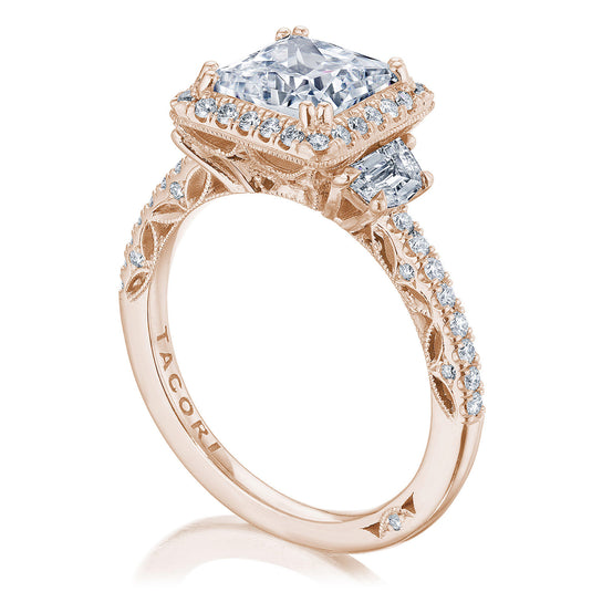 Tacori Princess 3-Stone Engagement Ring 269217PR7