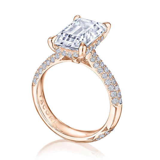 Tacori Emerald Solitaire Engagement Ring HT2673OV10X8