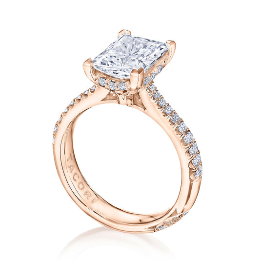 Tacori Princess Solitaire Engagement Ring HT2672EC85X65
