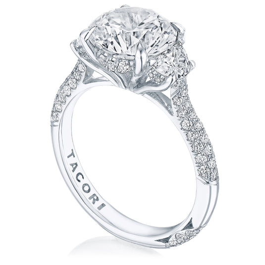 Tacori Round 3-Stone Engagement Ring HT2689RD9