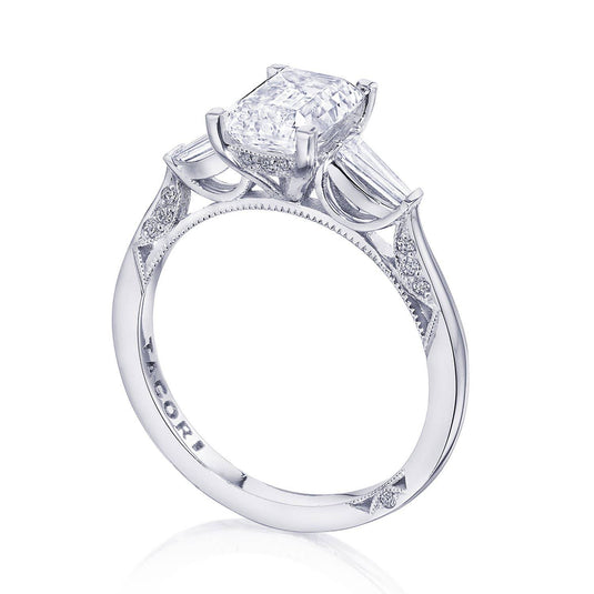 Tacori Emerald 3-Stone Engagement Ring 2669OV85X65