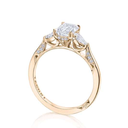 Tacori Emerald 3-Stone Engagement Ring HT2577RDOV6PKW