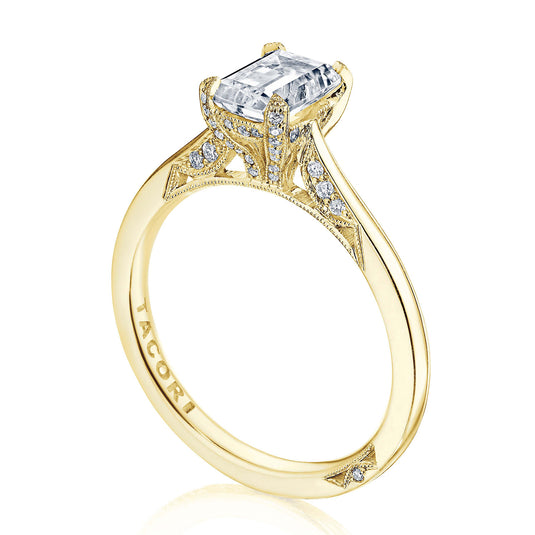 Tacori Emerald Solitaire Engagement Ring 2678EC7X5