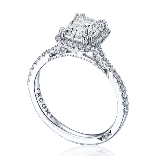 Tacori Emerald Bloom Engagement Ring 2677EC85X6
