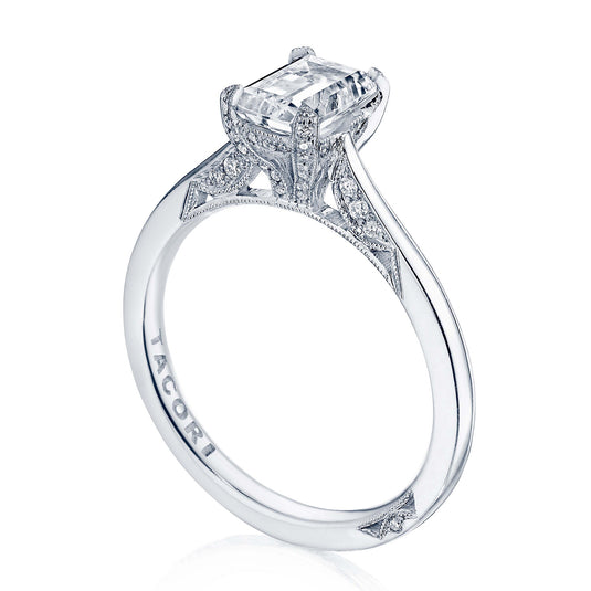 Tacori Emerald Solitaire Engagement Ring 2678EC7X5