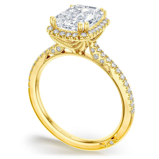 Tacori Emerald Bloom Engagement Ring 268415ec8x6