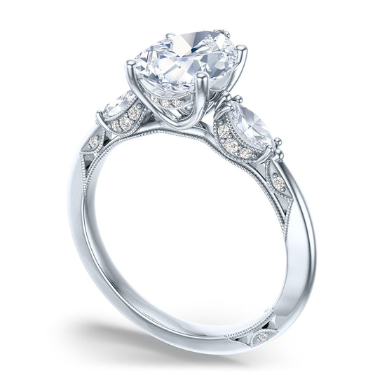Tacori Pear 3-Stone Engagement Ring 2685ps10x7