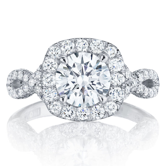 Round Bloom Engagement Ring HT2549CU75