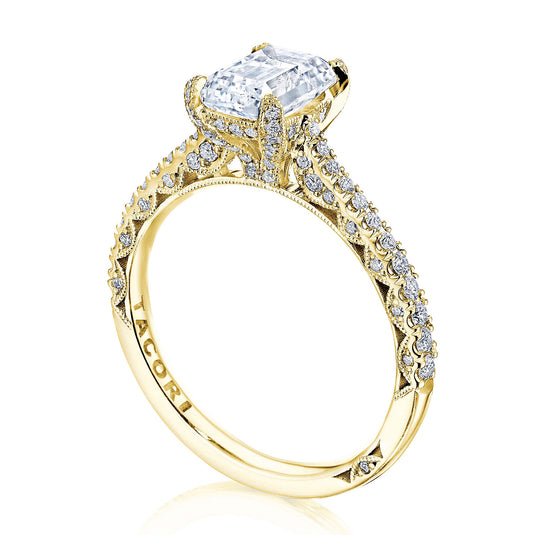 Tacori Emerald Solitaire Engagement Ring HT2578EC75X55