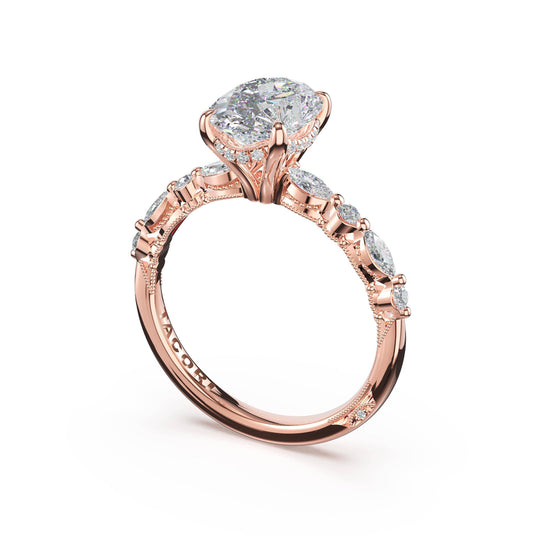 Tacori Oval Solitaire Engagement Ring 272822OV95x7