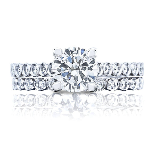 Sculpted Crescent | Round Solitaire Engagement Ring 200-2RD65