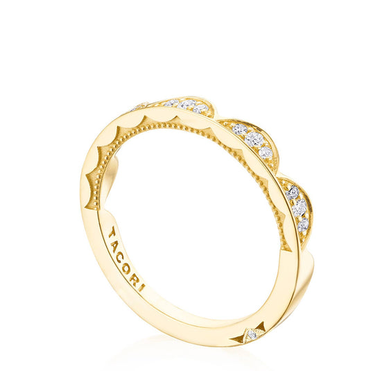 Sculpted Crescent | Crescent Crown Ring with Diamond 2675B12Y