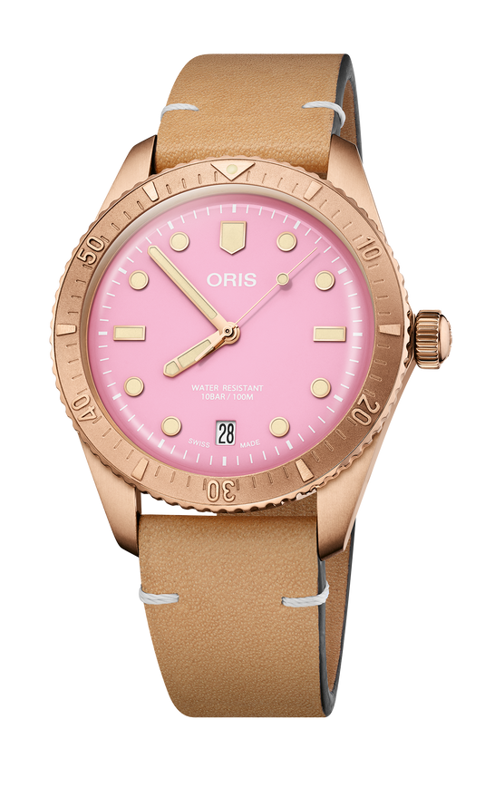 Oris Divers Sixty‑Five 'Cotton Candy' Automatic Watch 01 733 7771 3158-07 5 19 04BR