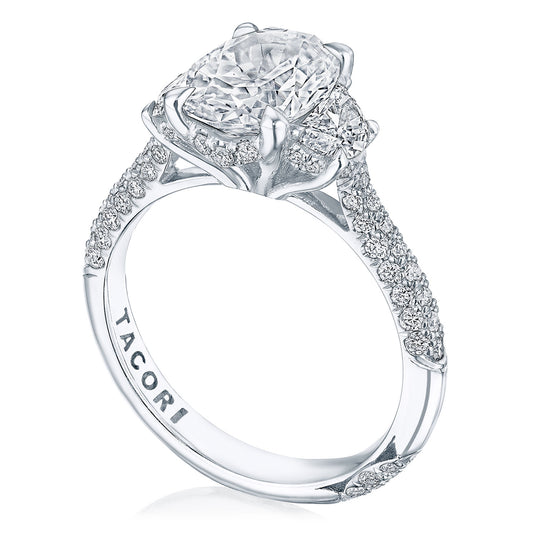 Tacori Oval 3-Stone Engagement Ring HT2689OV10x75