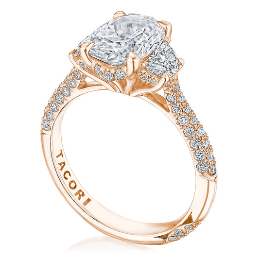 Tacori Oval 3-Stone Engagement Ring HT2689OV10x75