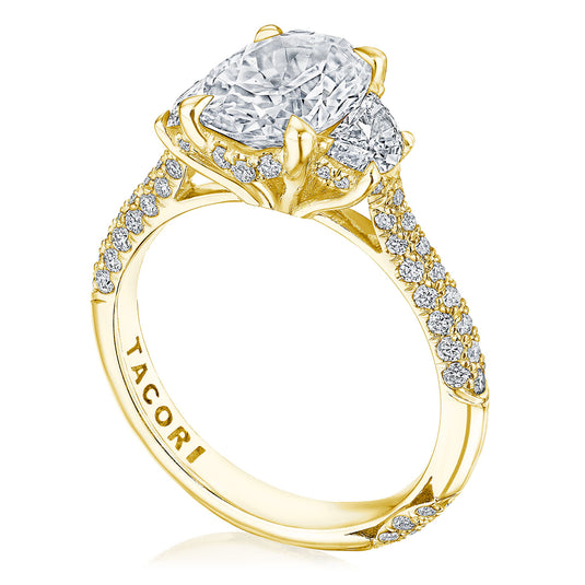 Tacori Oval 3-Stone Engagement Ring HT2689OV10x75