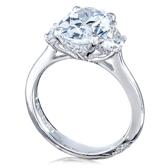 Tacori Oval 3-Stone Engagement Ring HT2690OV11x8