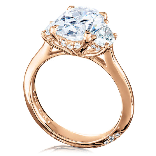 Tacori Oval 3-Stone Engagement Ring HT2690OV11x8