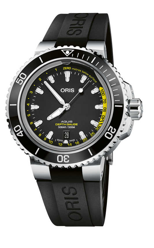 Oris Aquis Depth Gauge Automatic Watch 01 733 7755 4154-Set RS