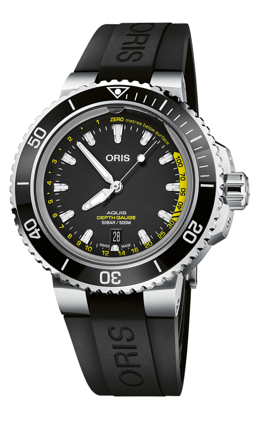 Oris Aquis Depth Gauge Automatic Watch 01 733 7755 4154-Set RS