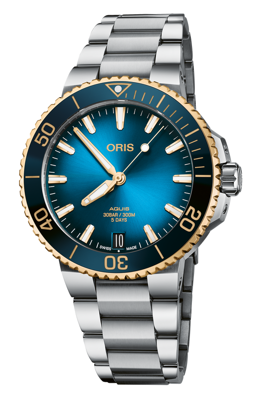 Oris Aquis Date Calibre 400 Automatic Watch 01 400 7769 6355-07 8 22 09PEB