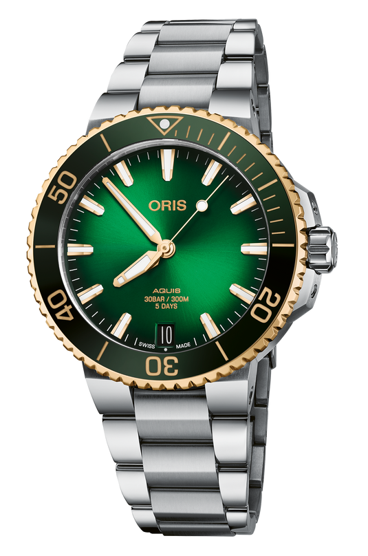 Oris Aquis Date Calibre 400 Automatic Watch 01 400 7769 6357-07 8 22 09PEB