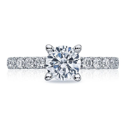 Sculpted Crescent | Round Solitaire Engagement Ring 33-25RD65